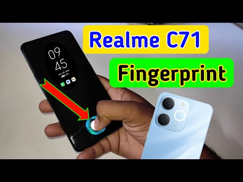 Realme c71 in display fingerprint setting/Realme c71 fingerprint screen lock/fingerprint sensor