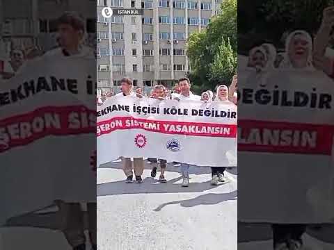 Çapa'da işten atılan taşeron yemekhane işçilerine barikat kuruldu