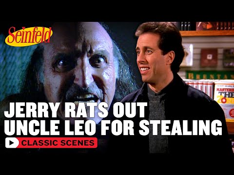 Jerry Rats Out Uncle Leo For Stealing A Book | The Bookstore | Seinfeld