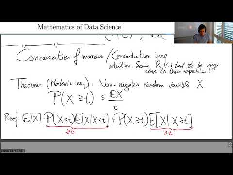 Mathematics of Data Science - 24.09.2021 - Part 2/2 - Probability Intro (A. S. Bandeira, ETH Zurich)