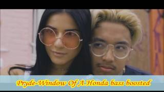 Pryde Window Of A Honda bass boosted