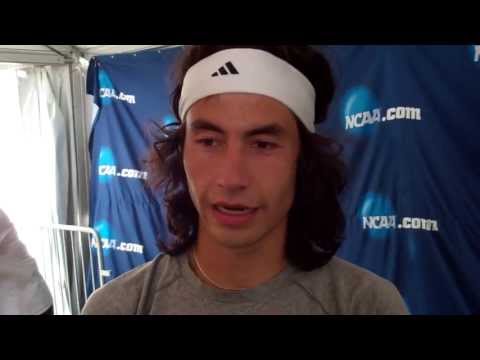 Diego Estrada talks after finishing third at 2013 NCAA championships