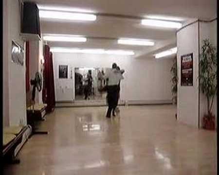  Christian Seyb  and  Helga Seyb  are  dancing  to  the  tango  "  Mandria  "