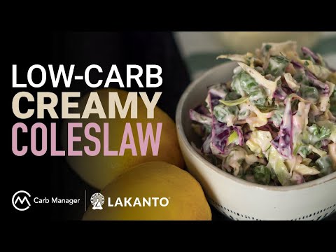 Low Carb Creamy Coleslaw Recipe