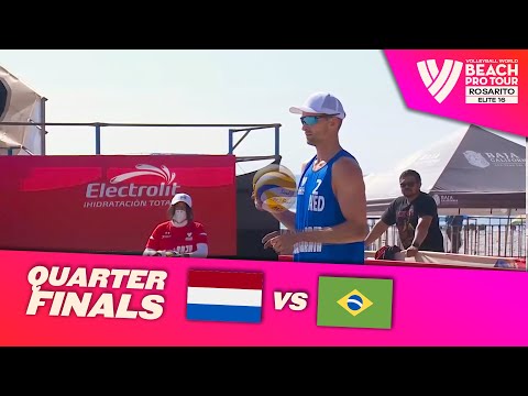 Brouwer/Meeuwsen vs. Alison/Guto - Quarterfinal Highlights of Rosarito 2022 #BeachProTour
