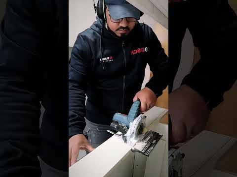 Cortes en terreno con la GKS 12V-26. HEAVY DUTY. #sierra #bosch #carpinteria