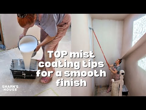 How to paint new plaster - FULL MIST COATING GUIDE | Sharn's House