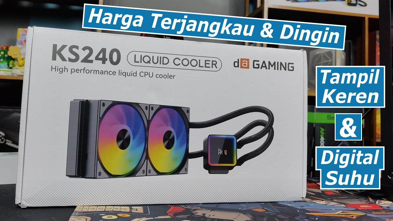 Review Digital Alliance KS240 ARGB Liquid Cooling Murah Tapi Ada Digital Suhu