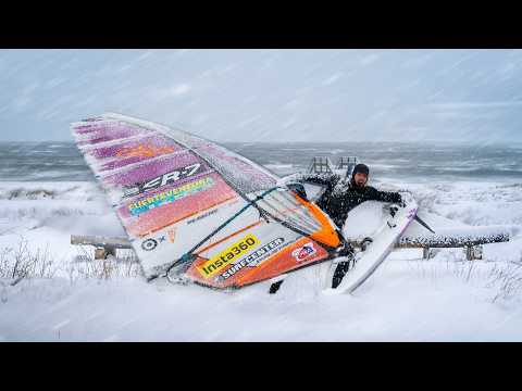 🧊 My Sail Froze in a Winterstorm!! (45 KNOTS / -2°C)