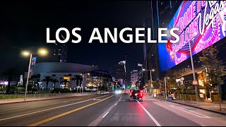 Iconic Scenic LA Drive | Beverly Hills to Downtown Los Angeles at Night [4K HDR]