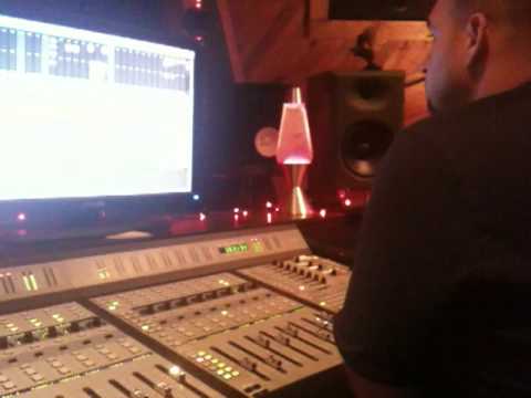 Brian Silver mixing a song for UNR