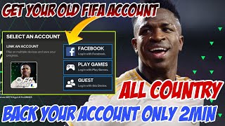 how to get your old id in fifa mobile | how to get your old account back in fifa mobile 2024
