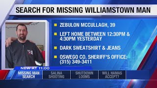 Missing: 39-year-old Williamstown man, Oswego Co. Sheriff's Office seeks public's help