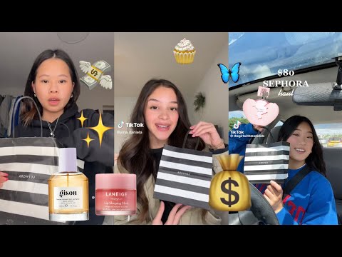 sephora hauls compilation 🛍🧁🩰