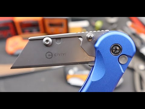 A Premium Work Knife! The CIVIVI Elementum Utility Knife takes replaceable blades to the next level!