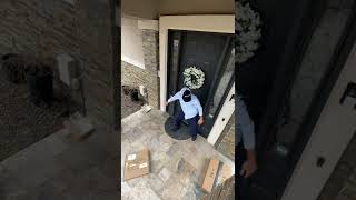 The Delivery Driver Takes Anger Out On Packages