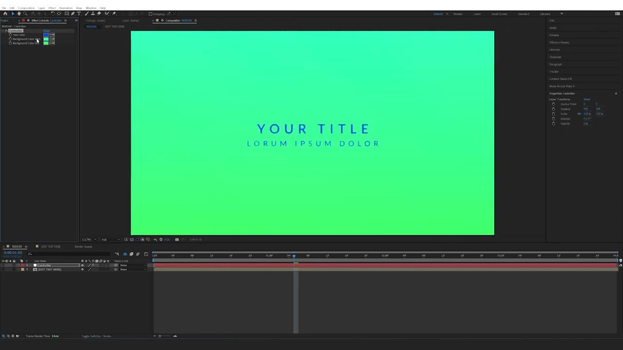 How to edit the Epic Static Glitch Intro in After Effects