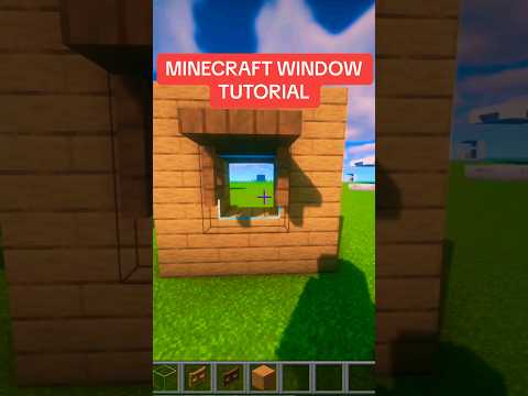 MINECRAFT WINDOW DESIGN TUTORIAL #minecraft #minecrafttutorial #minecraftshorts #shorts