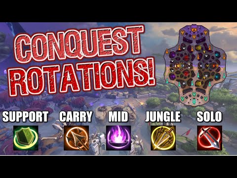 How to Rotate in Conquest as EACH ROLE! - Smite