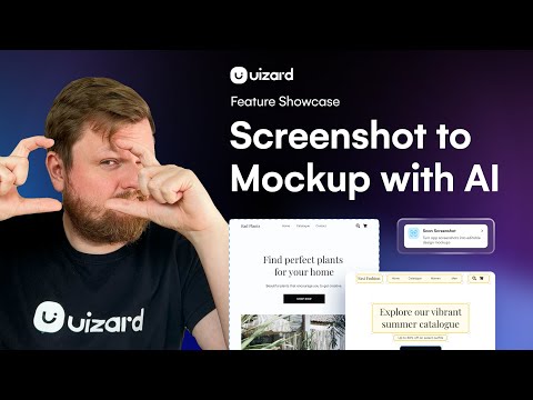 Uizard Screenshot: design an app using a screenshot