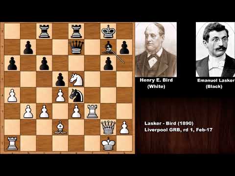 Game 1: Lasker vs Bird - Liverpool (1890)