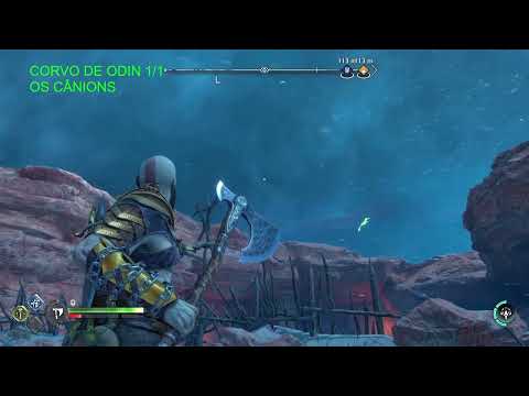 GOD OF WAR RAGNAROK CORVO DE ODIN OS CANIOS ALFHEIM