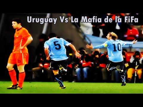 Uruguay Vs La Mafia de la FiFa  Uruguay 2 Holanda 3 Copa mundial 2010