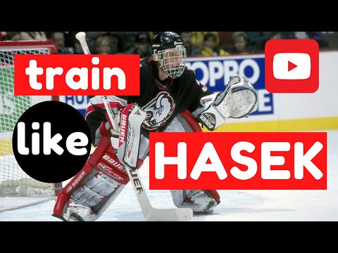 TRAIN LIKE HASEK: blocking and reaction saves and we show you the exact screen drills Hasek did.