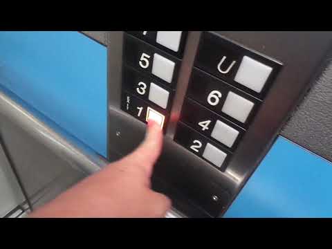 Amazing Original Old 1987 VALMET-OTIS Traction Elevator @ Malminkatu 5B, Kamppi, Helsinki, Finland