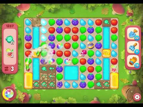 Gardenscapes Level 1287 Hard NO BOOSTERS