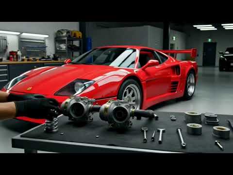 1989 Ferrari F40 (Rosso Corsa) #FerrariF40 #CarRestoration #RossoCorsa #NoMusic #Supercar #Ferrari