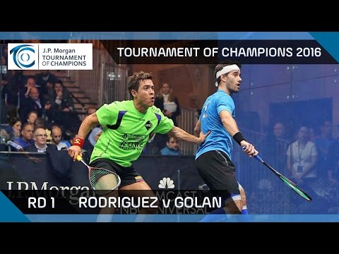 Squash: Tournament of Champions 2016 - Men's Rd 1 Highlights: Rodriguez v Golan