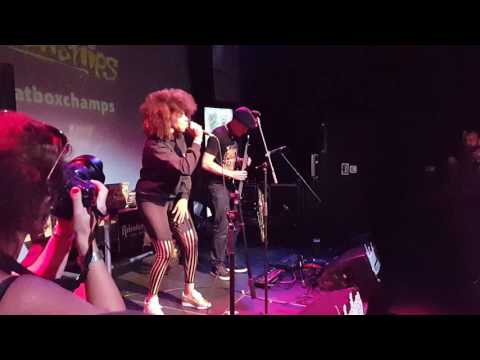 Eva Lazarus and Mr. Woodnote at beatbox champs 2016