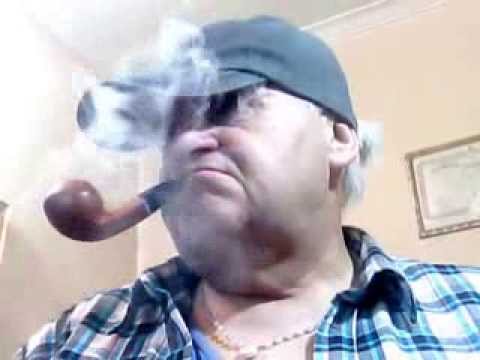 Pipe Tobaccos, Stanwell Rhodesian, Smoking, with Blue Jeans Hat; Scotland Shirt.