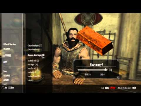 Lex Learns - Advanced Skyrim Smithing 101 - Ore/Smelting/Ingots/Crafting/Improving/Skills