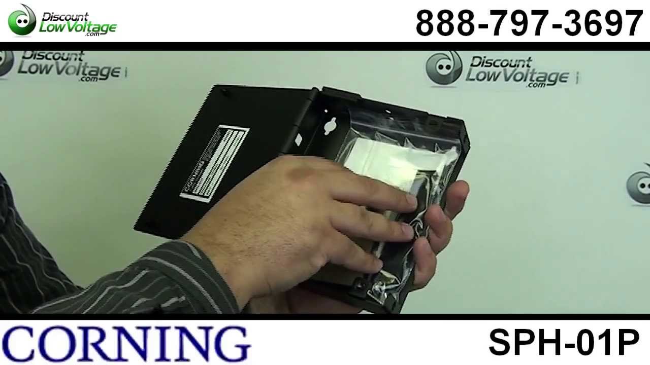 Wall Mount Fiber Optic Patch Panel Corning SPH-01P