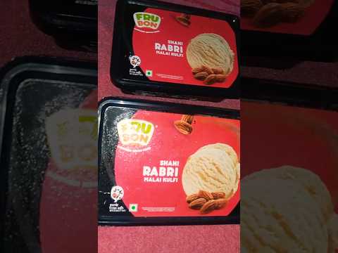 Fru Bon Ice Cream 🍨 shahi rabri malai kulfi #shorts #kulfi #swiggyinstamart #online #onlineshopping
