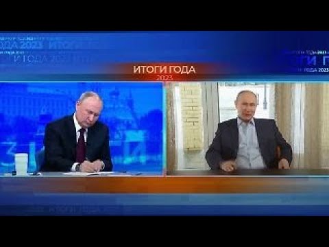 Putin plaudert mit sich selbst - KI-Double bei TV-Fragerunde "zugeschaltet" | ntv
