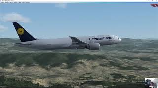 FSX: Barcelona to Nice with a 777F