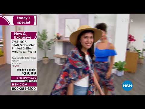 HSN | IMAN Global Chic Summer Fashions 06.11.2022 - 12 AM