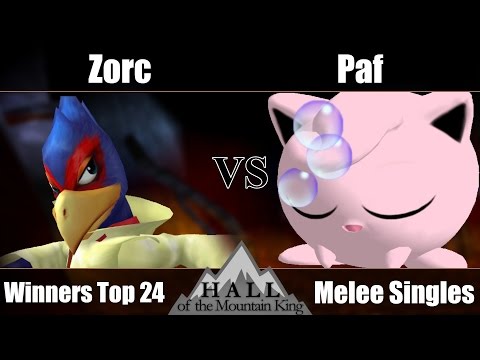 HotMK - Zorc (Falco) Vs. Paf (Jigglypuff)  - Winners Top 24 - Melee Singles