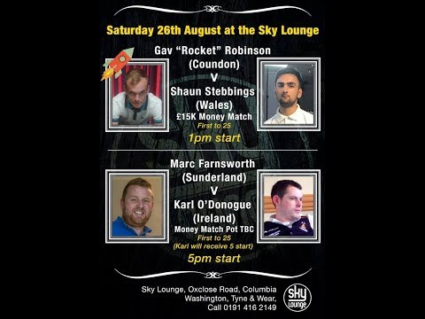 Sky Lounge - M Farnsworth vs K O'Donoghue (5 start)