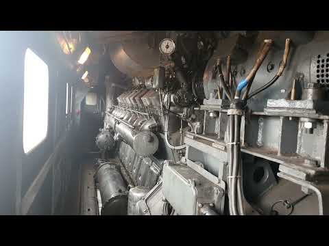 Motorstart der Ludmilla. 232 079 startet ihr Kraftwerk.