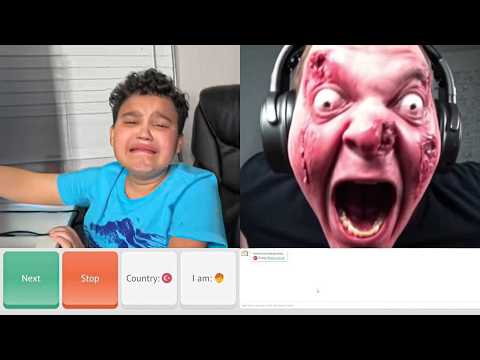 jumpscaring people on omegle