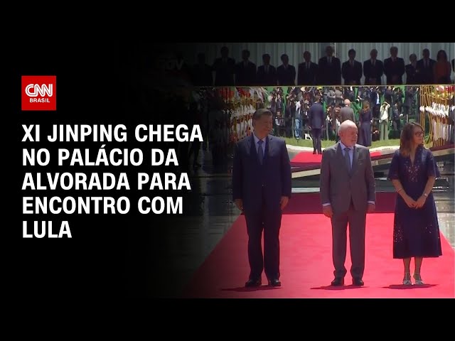 Xi Jinping chega no Palácio da Alvorada para encontro com Lula | LIVE CNN