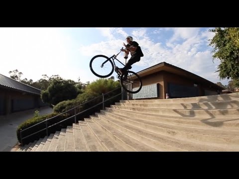 This Guy Tried to Barspin a 20 Stair on a Fixed Gear