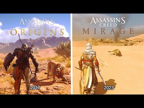 Assassin's Creed Mirage vs Assassin's Creed Origins - Physics and movement