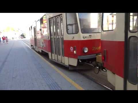 Ride on a tram - Bratislava, Slovakia