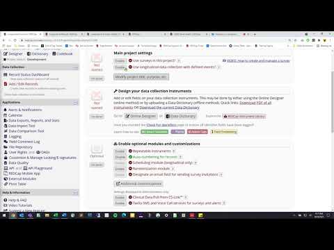 REDCap Tutorial - Longitudinal and Repeating Forms