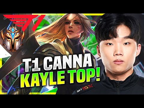 CANNA IS READY FOR KAYLE! - T1 Canna Plays Kayle Top vs Ornn! | KR SoloQ Patch 10.22